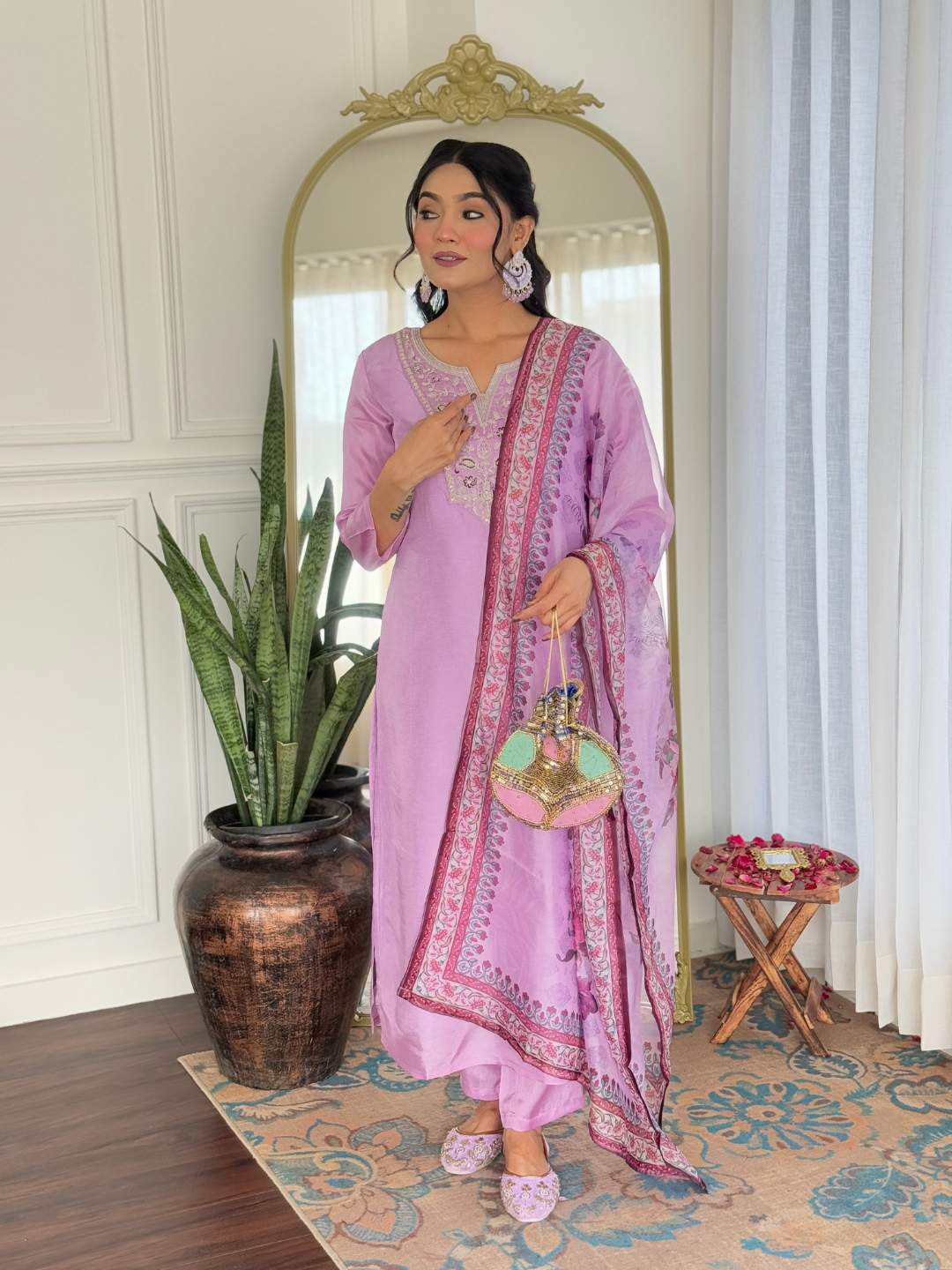 Embroidery Rayon Kurta Set