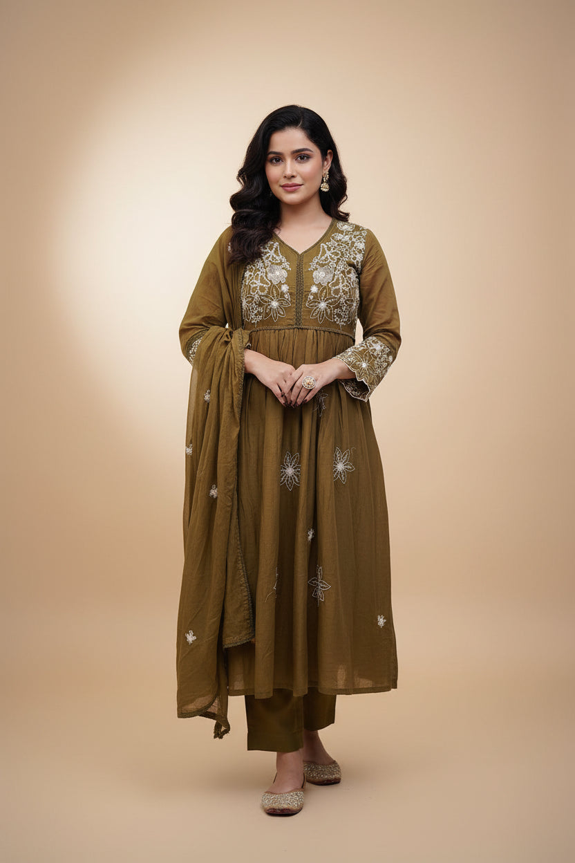 Embroidared Kurta Set