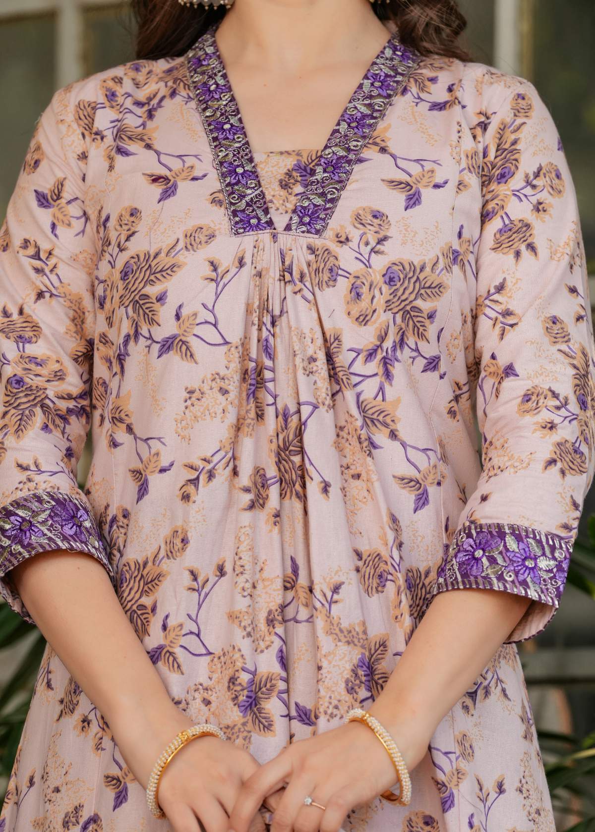 Printed Pure Cotton Kurta Set