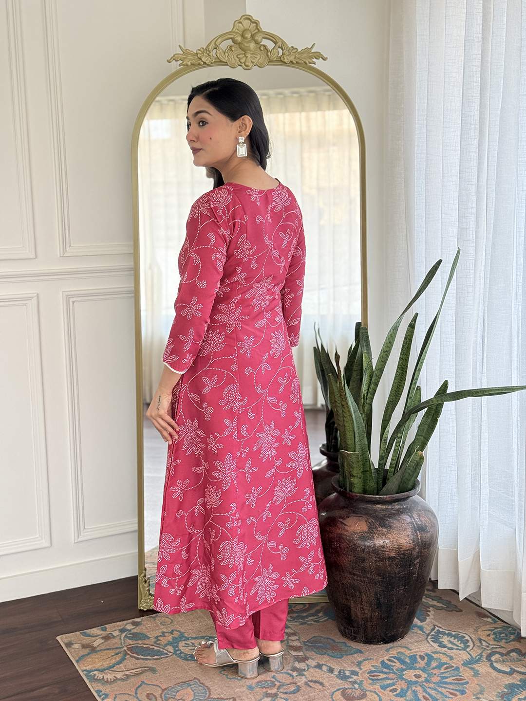 Embroidared Rayon Kurta Set