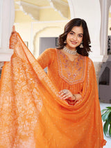 Embroidared Cottan Printed Kurta Set