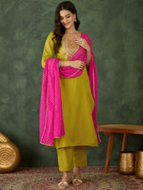 Embroidared Rayon Kurta Set
