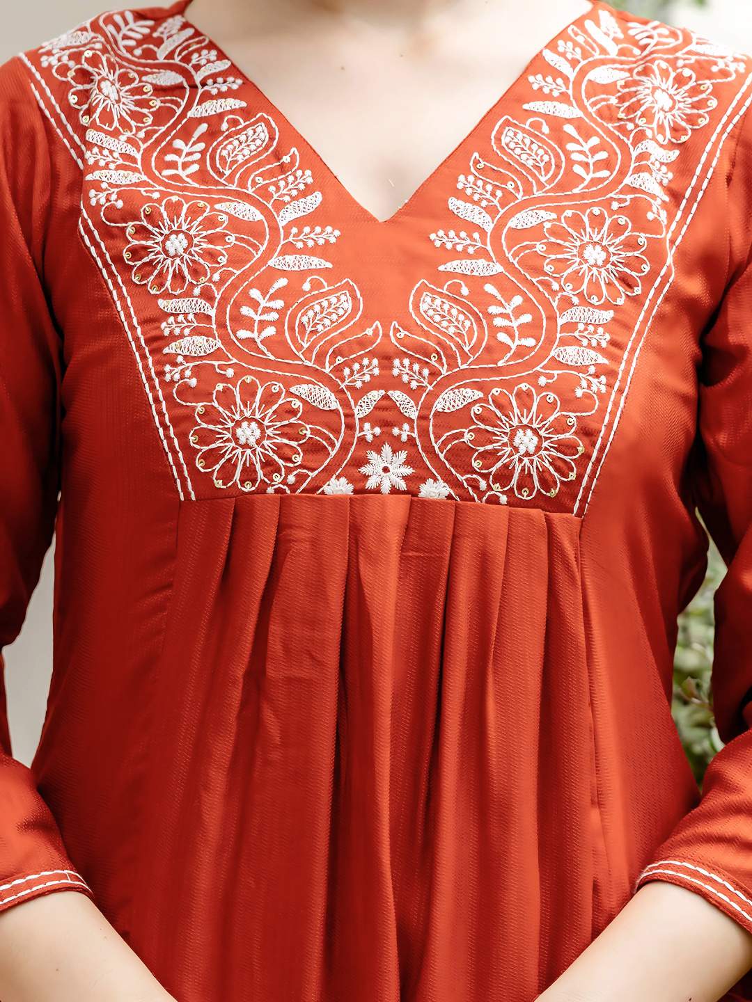 Embroidared Viscose Rayon Kurta Set