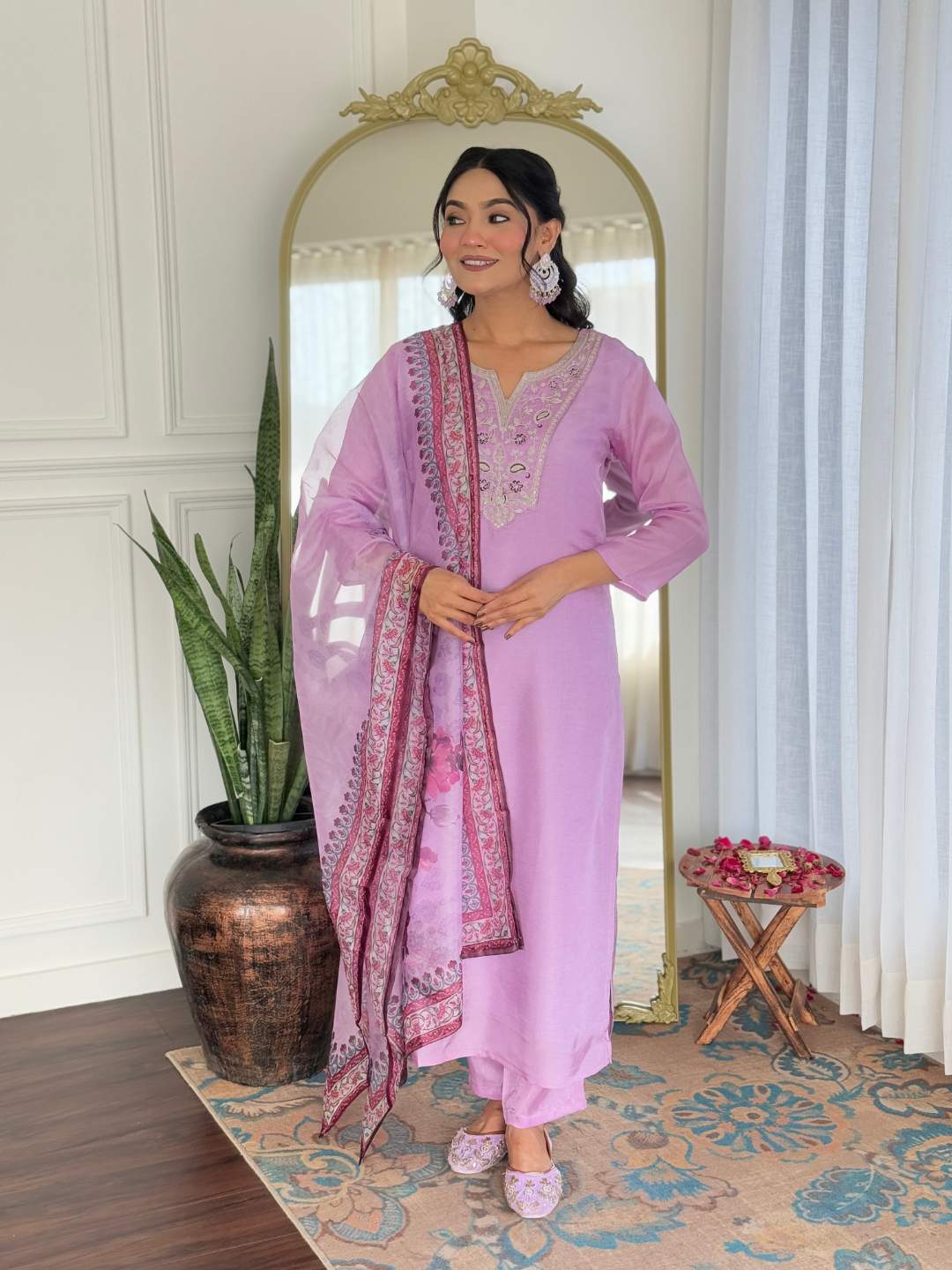 Embroidery Rayon Kurta Set