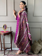 Embroidery Viscose Chanderi Kurta Set