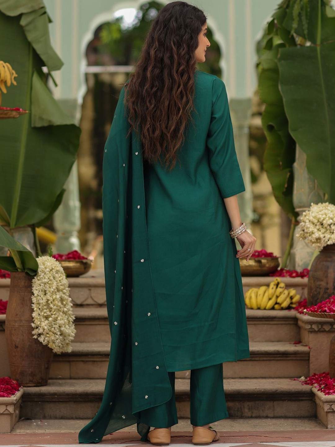 Embroidared Viscose Rayon Kurta Set
