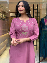 Embroidared Cottan Kurta Set