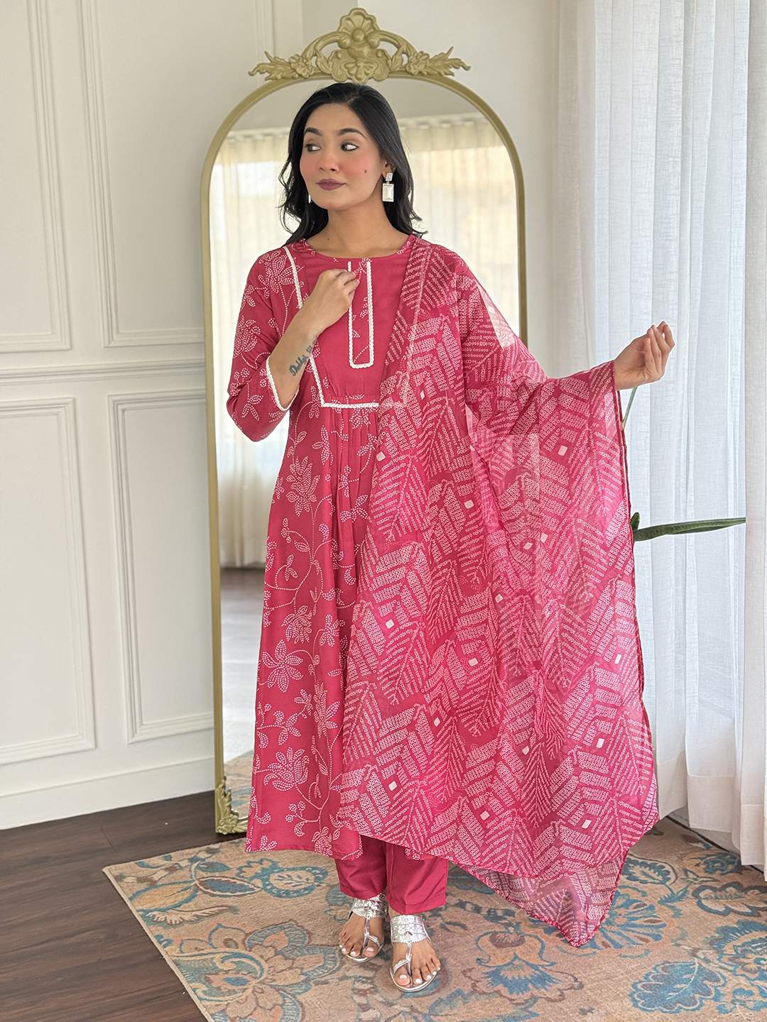 Embroidared Rayon Kurta Set