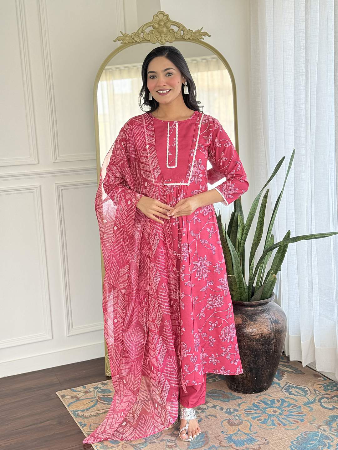 Embroidared Rayon Kurta Set