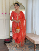 Embroidery French Crepe Kurta Set