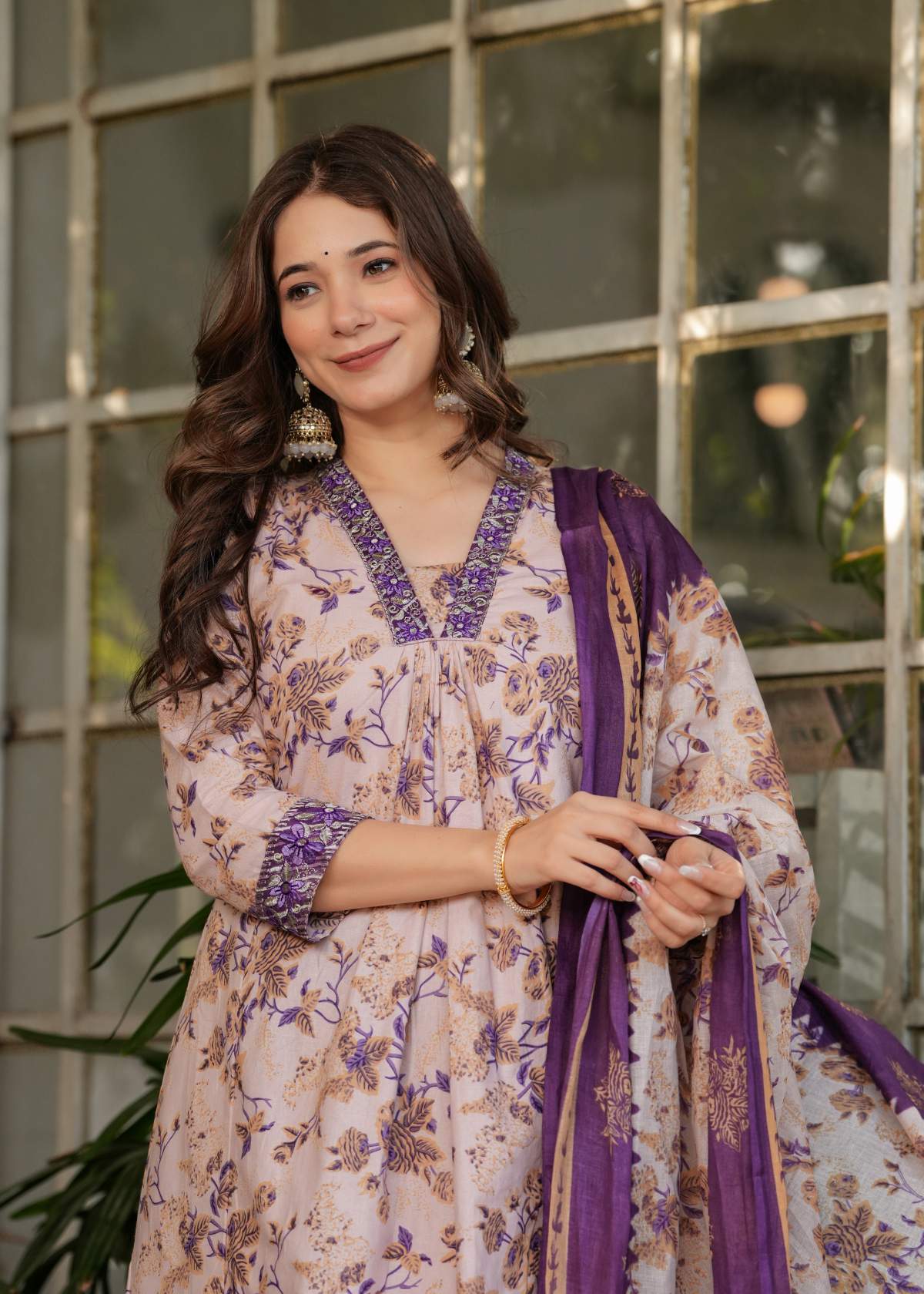 Printed Pure Cotton Kurta Set