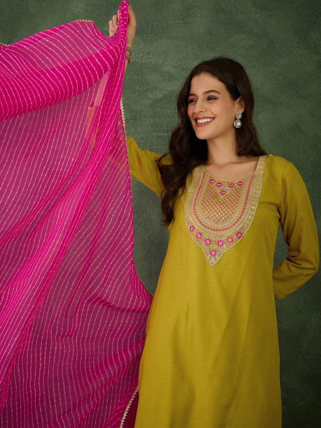 Embroidared Rayon Kurta Set