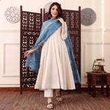 Embroidared Chanderi Silk Kurta Set