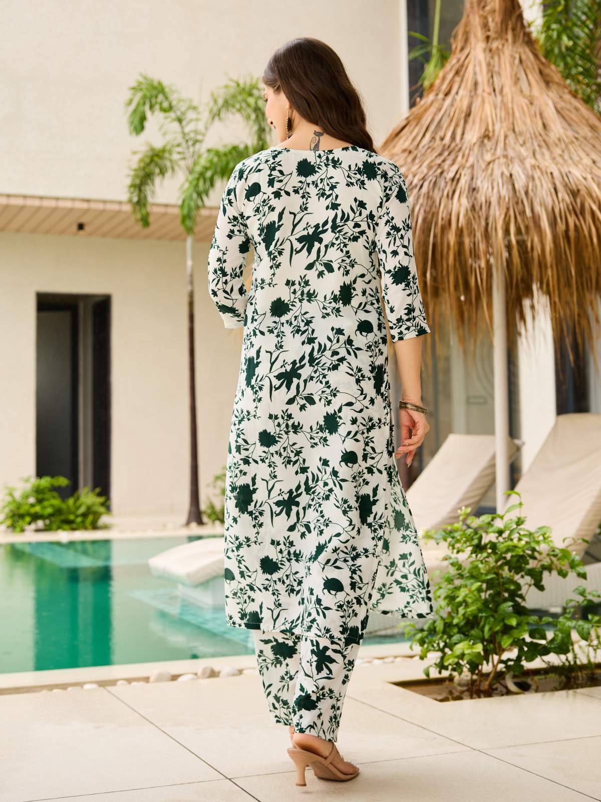 Embroidared Silk Blend Kurta Set