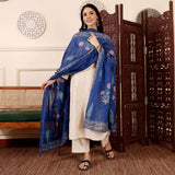 Embroidared Chanderi Silk Kurta Set