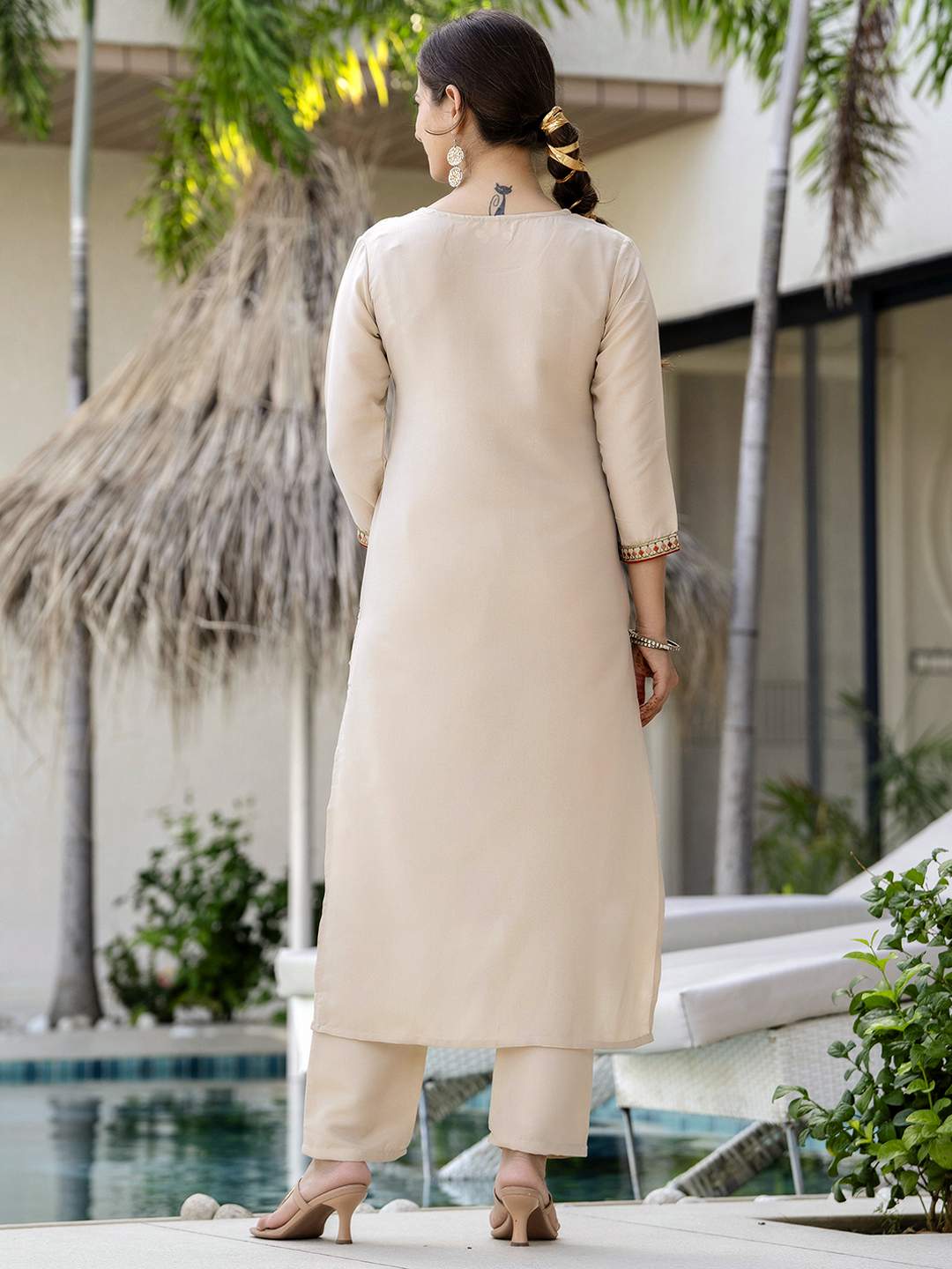 Embroidared Rayon Kurta Set