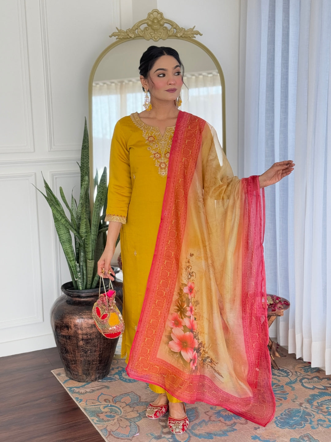 Embroidery Rayon Kurta Set