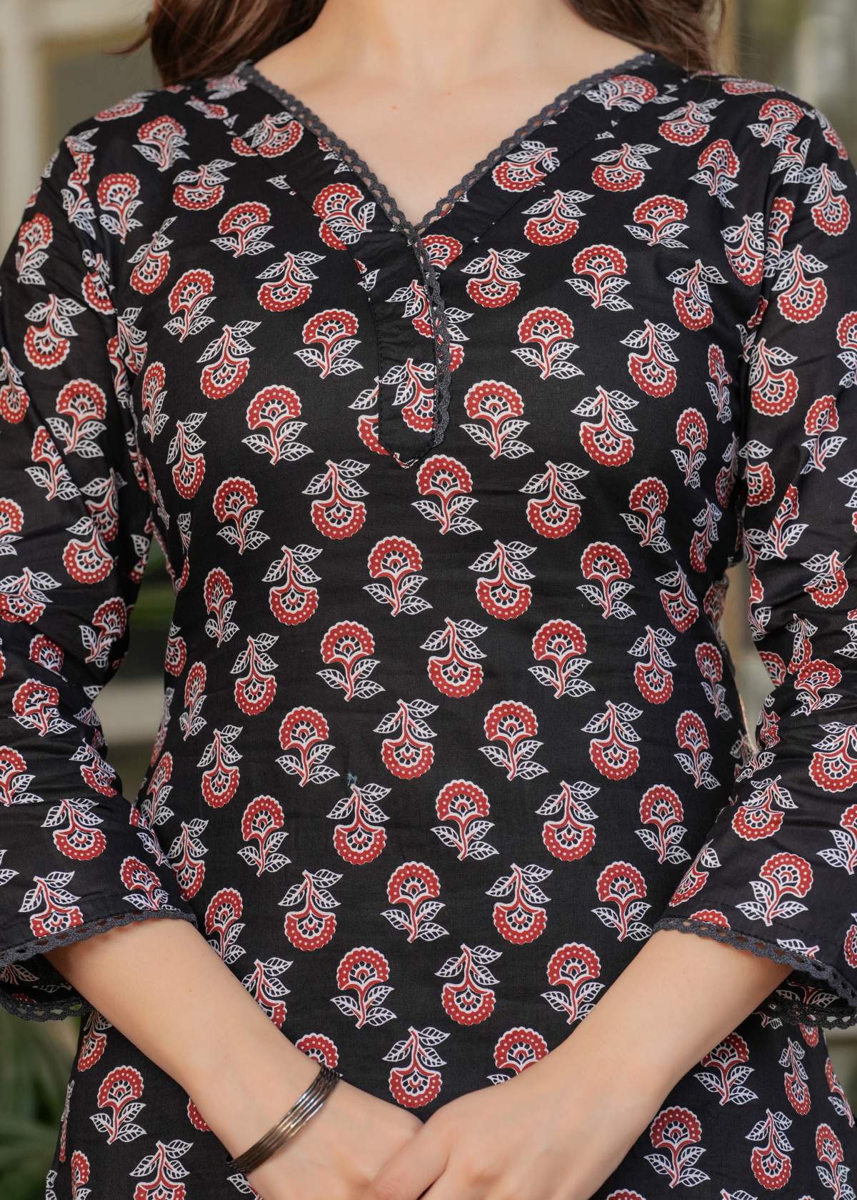 Printed Pure Cotton Kurta Set