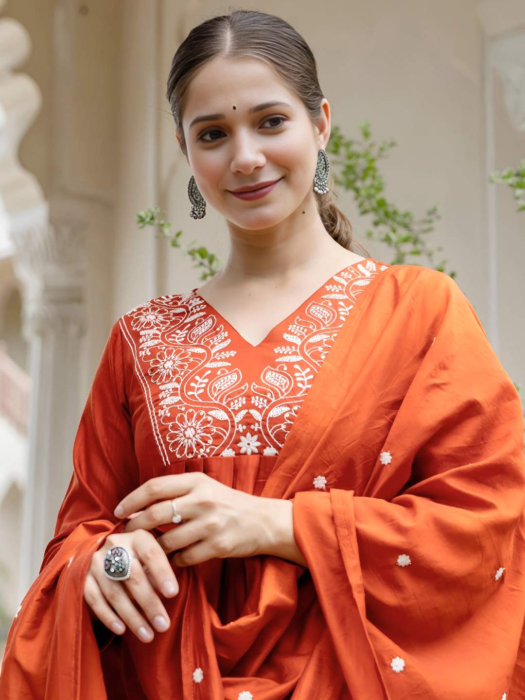 Embroidared Viscose Rayon Kurta Set