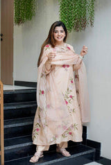 Embroidared Bsy Chanderi Silk Kurta Set