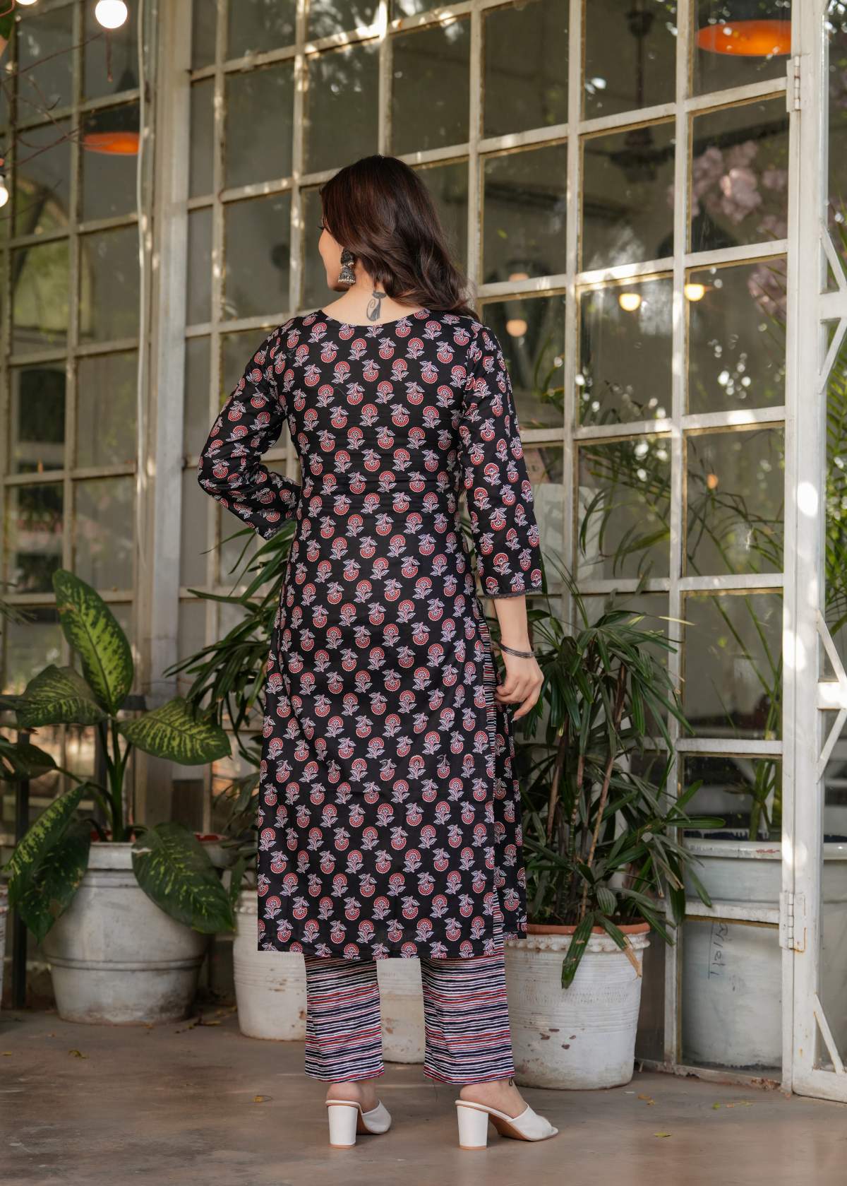 Printed Pure Cotton Kurta Set