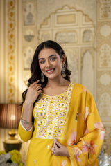 Embroidared Viscose Rayon Kurta Set
