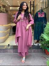 Embroidared Cottan Kurta Set