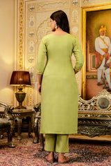 Embroidared Beads Viscose Simer Kurta Set