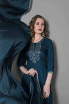 Embroidery Silk Blend Kurta Set