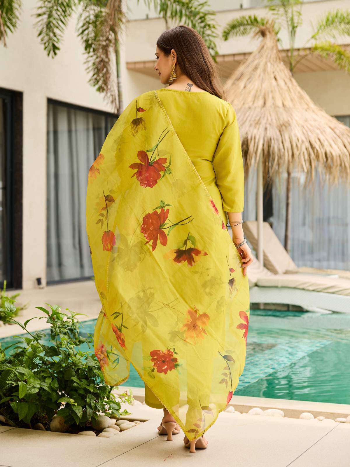 Embroidared Rayon Kurta Set