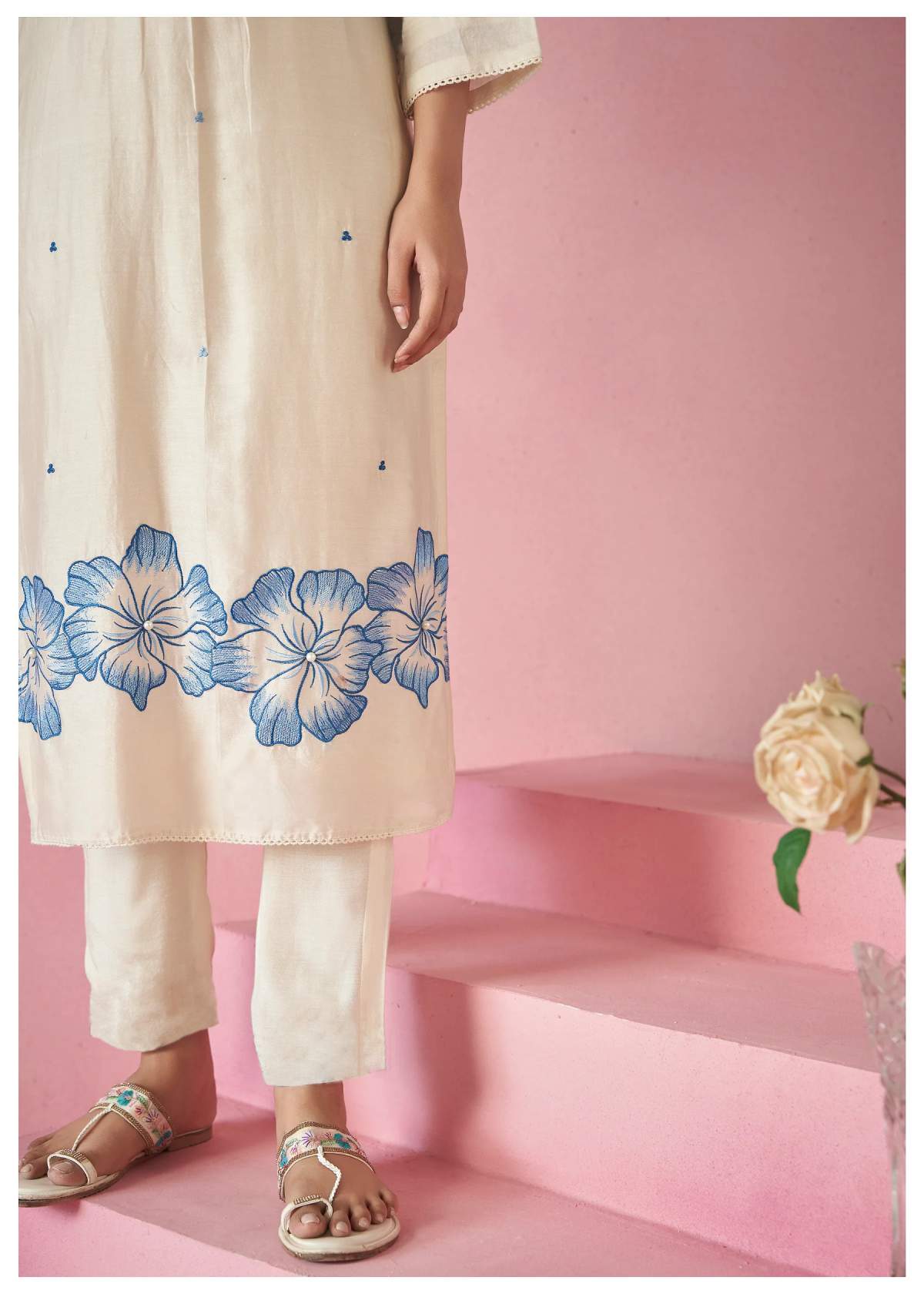 Embroidared Viscose Reyon Kurta Set