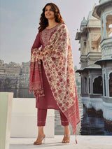 Embroidery Cotton Silk Kurta Set