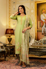 Embroidared Beads Viscose Simer Kurta Set