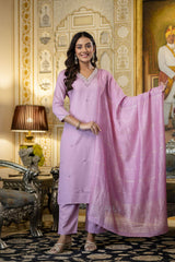 Embroidared Viscose Rayon Kurta Set