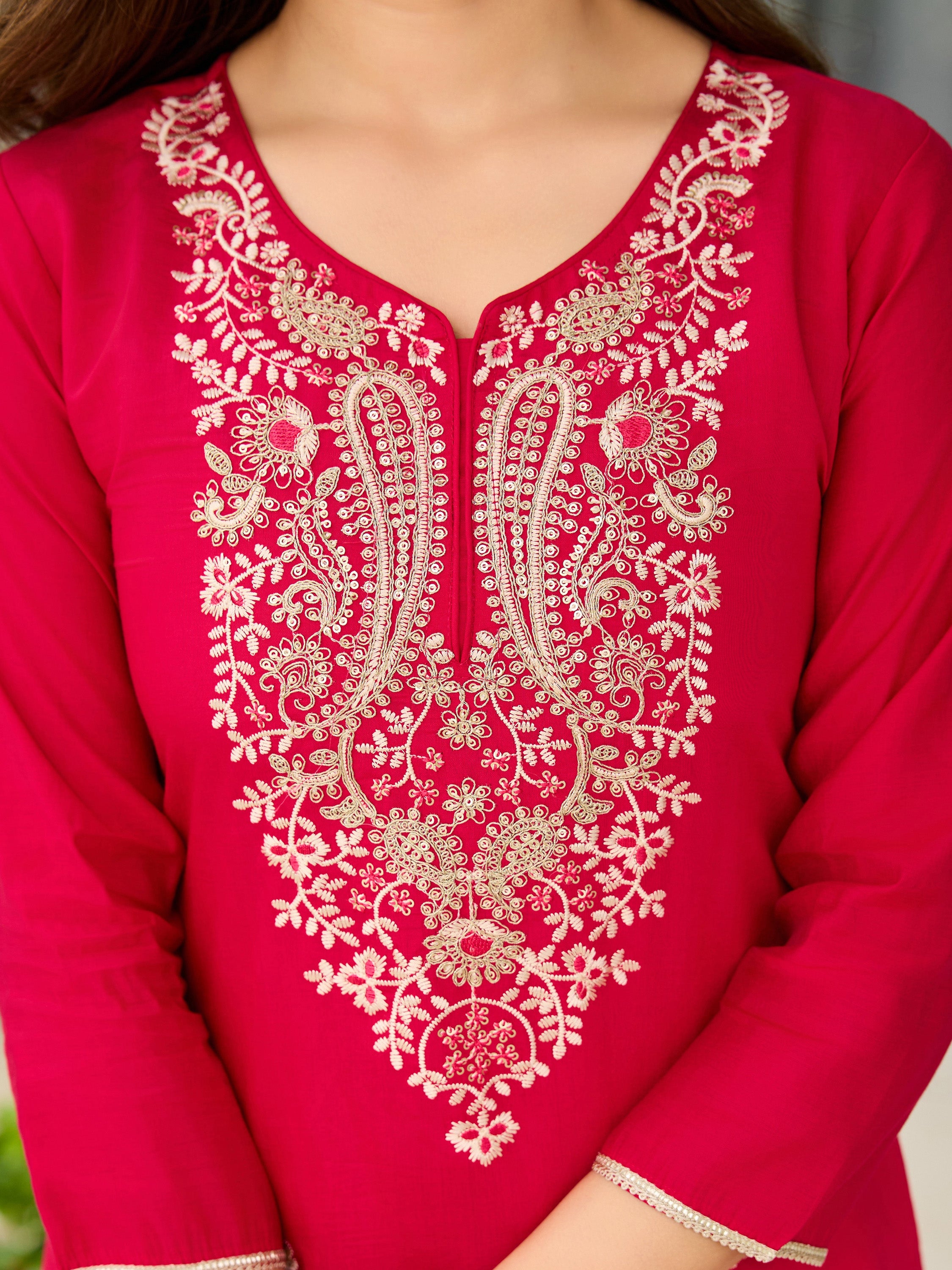 Embroidared Viscose Kurta Set
