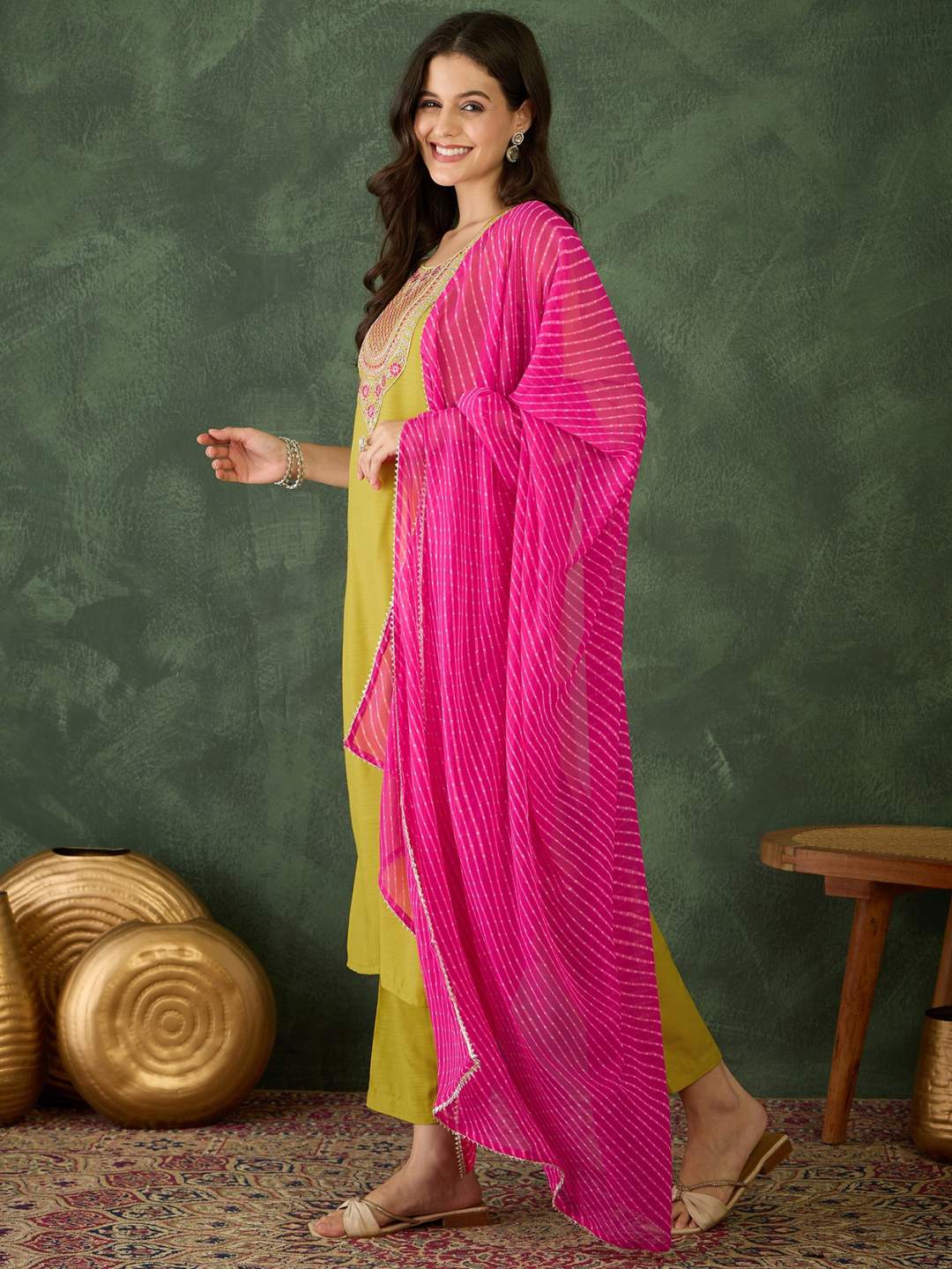 Embroidared Rayon Kurta Set