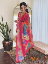 Embroidery Viscose Chanderi Kurta Set