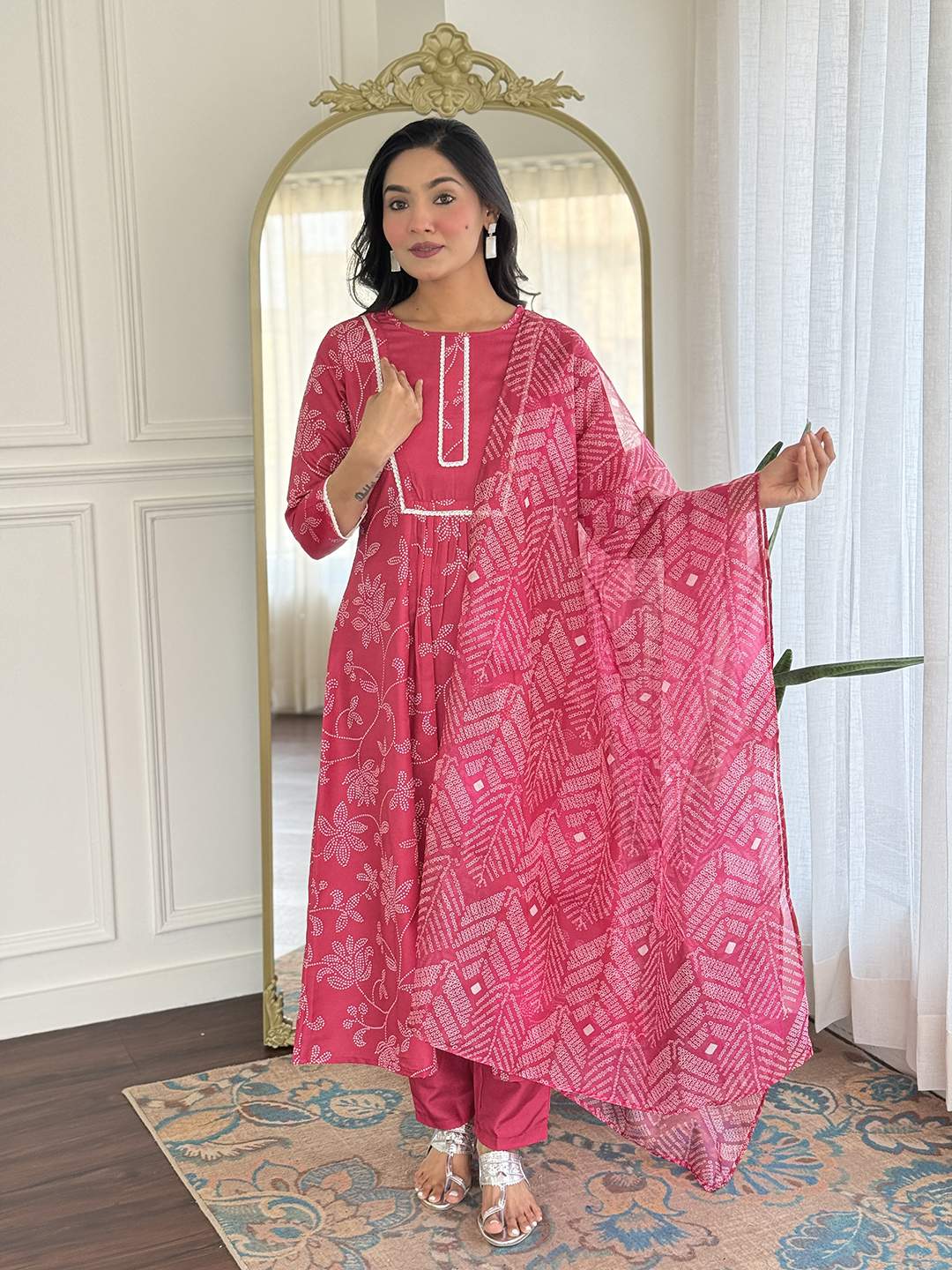 Embroidared Rayon Kurta Set