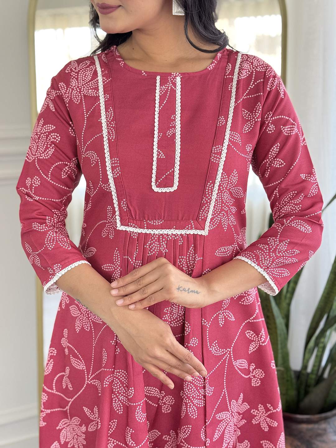 Embroidared Rayon Kurta Set