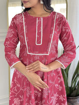 Embroidared Rayon Kurta Set