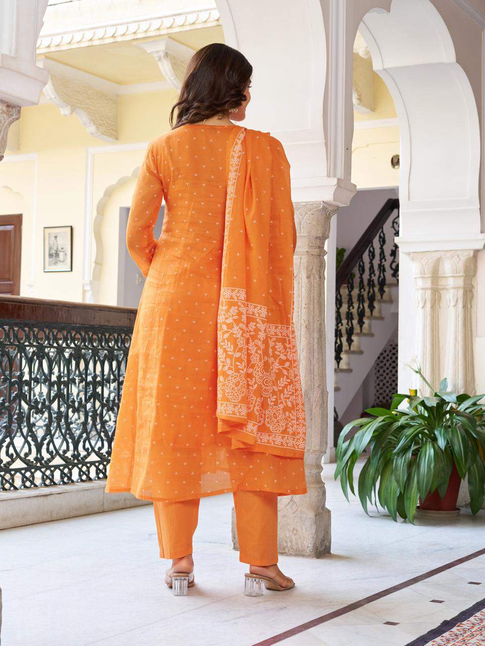 Embroidared Cottan Printed Kurta Set