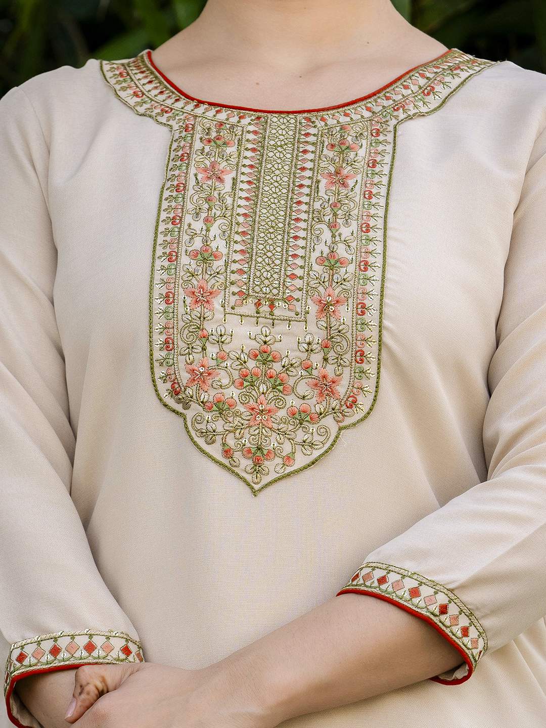 Embroidared Rayon Kurta Set