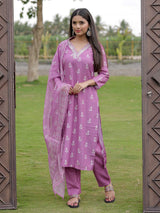 Embroidared Rayon Kurta Set