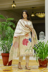 Embroidared Beads Viscose Assam Silk Kurta Set
