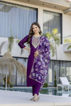 Embroidared Chanderi Cotton Kurta Set