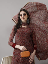 Embroidared Faux Georgette Kurta Set