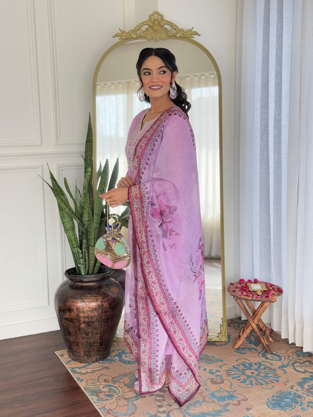 Embroidery Rayon Kurta Set