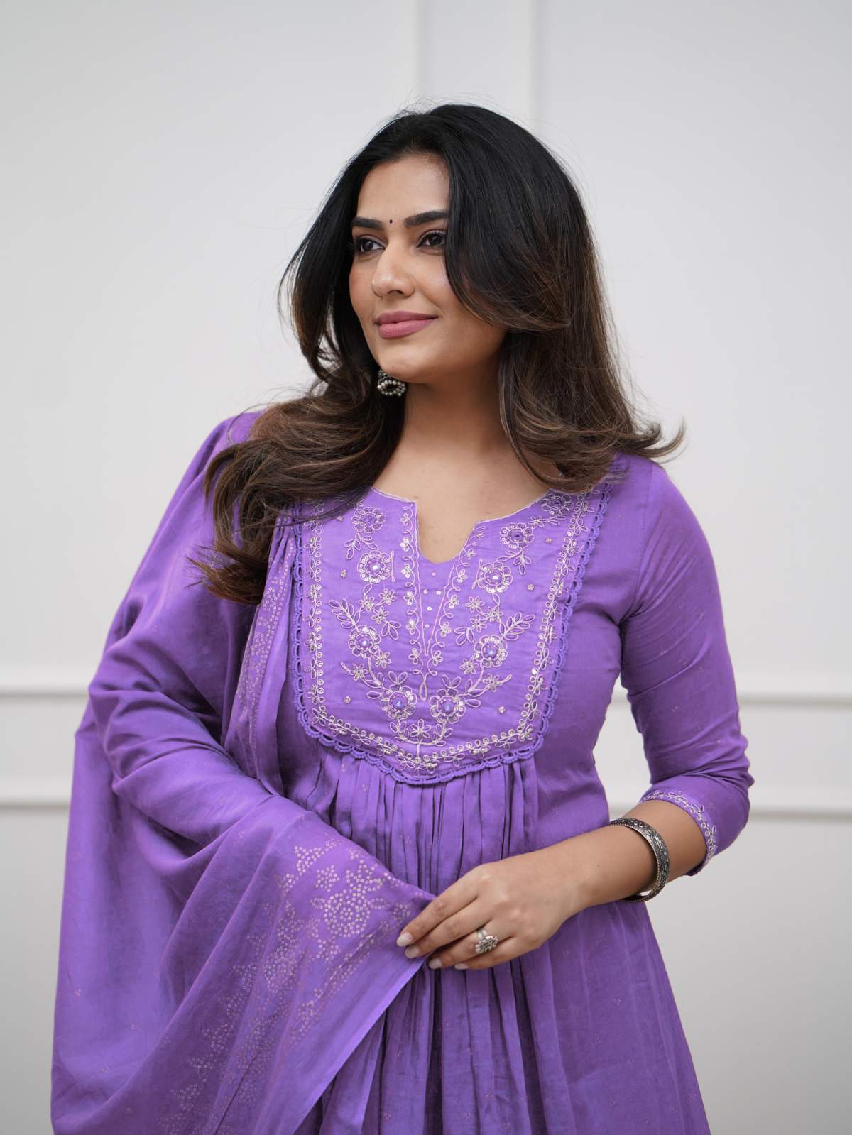 Embroidared Cottan Printed Kurta Set
