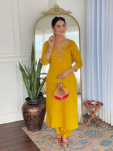 Embroidery Rayon Kurta Set
