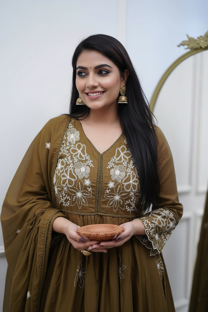 Embroidared Kurta Set
